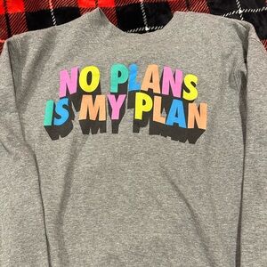 Gray crewneck long sleeve/pull over shirt